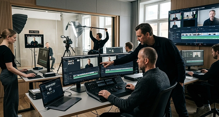 Live video editing for film production house