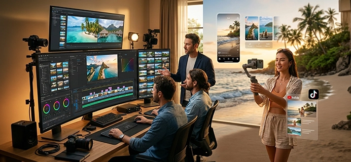 Influencer & Agency-Led Travel Video Editing