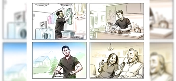 Advertising Storyboard Illustration